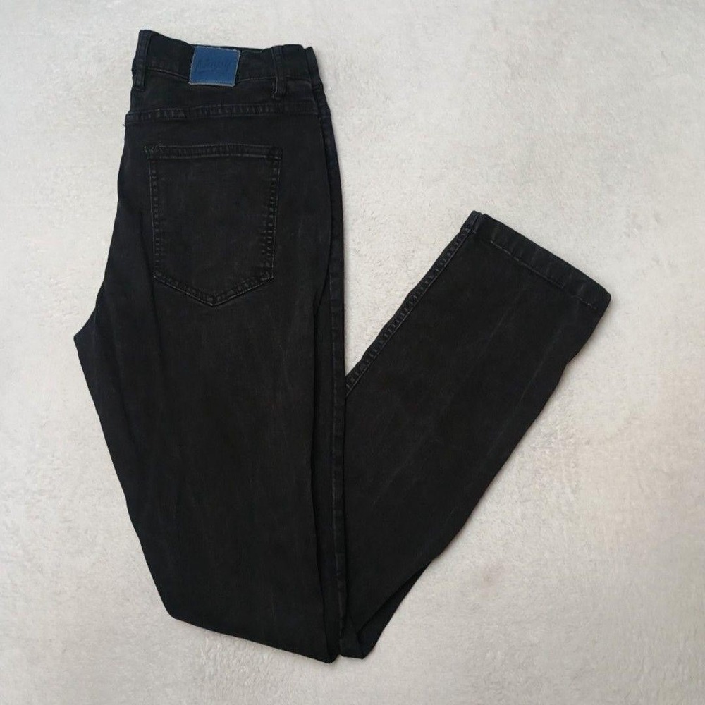 Mugsy Jeans Squid Inks Jeans Mens 34x34 Black Tapered Dark Wash Stretch 5 Pocket
